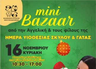 Mini Bazaar από τον Φιλοζωικό 16 Νοεμβρίου