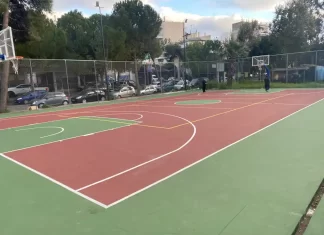 Νέα Χαλκηδόνα: Πλήρως ανακατασκευασμένο το γήπεδο μπάσκετ στην οδό Δωδεκανήσου (BINTEO)
