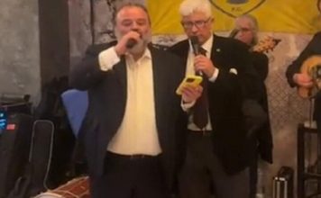 Νέα Χαλκηδόνα: Ο Μάριος Ηλιόπουλος στην εκδήλωση των παλαιμάχων της ΑΕΚ