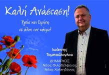 Οι πασχαλινές ευχές του Δημάρχου Νέας Φιλαδέλφειας – Νέας Χαλκηδόας Γιάννη Τομπούλογλου