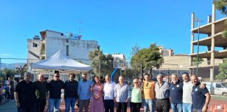 Δείτε εικόνες από τα εγκαίνια του γηπέδου μπάσκετ στη Δωδεκανήσου στη Νέα Χαλκηδόνα