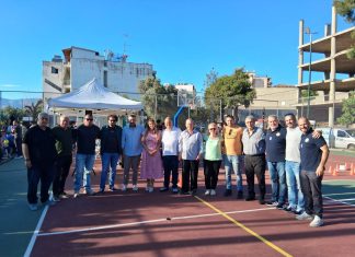 Δείτε εικόνες από τα εγκαίνια του γηπέδου μπάσκετ στη Δωδεκανήσου στη Νέα Χαλκηδόνα