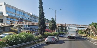 Κυκλοφοριακές ρυθμίσεις στην Εθνική Οδό λόγω νέας πεζογέφυρας Φλαβιανών στη Νέα Φιλαδέλφεια