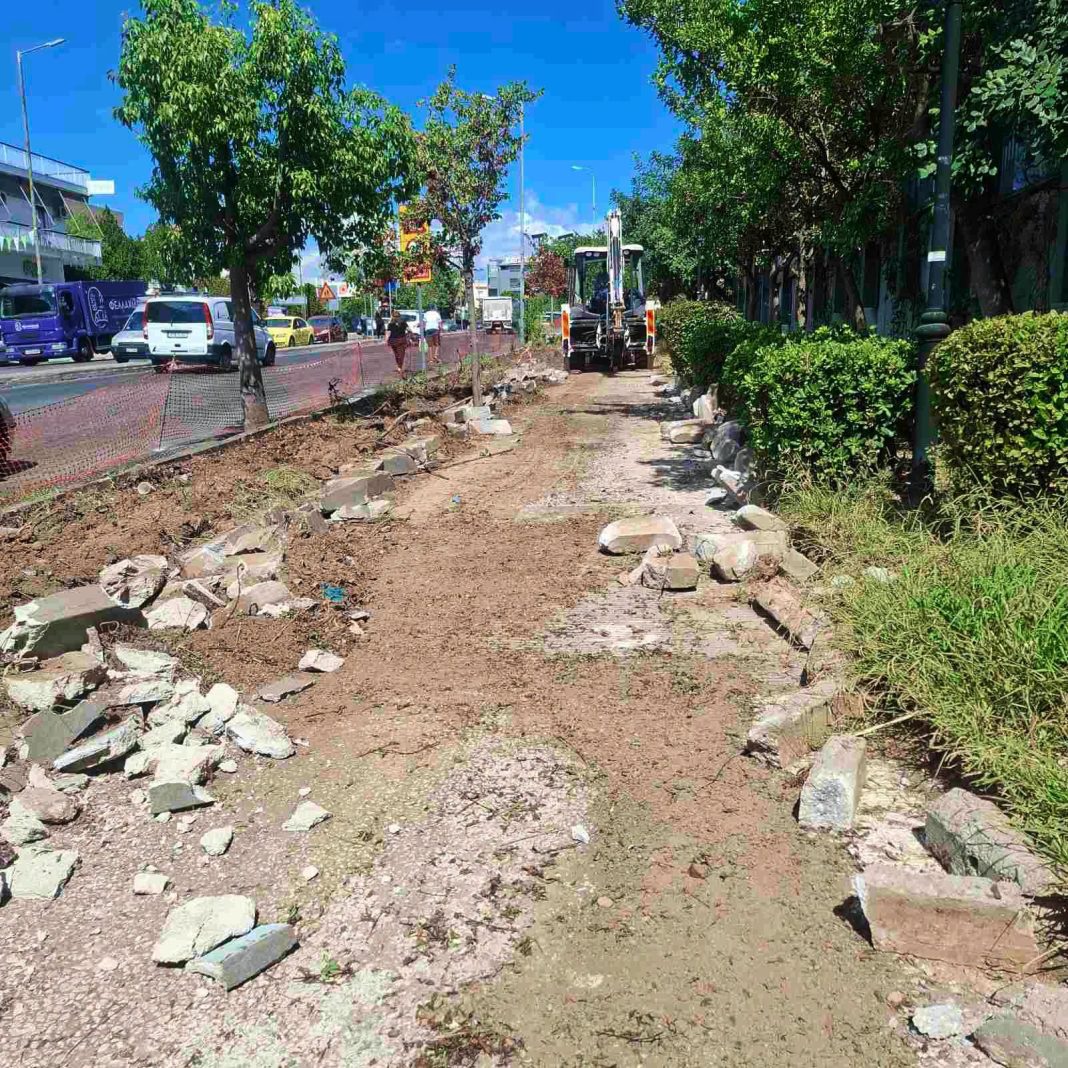 Νέα Χαλκηδόνα: Ξεκίνησε η ανάπλαση της Δεκελείας – Έργο 1,1 εκατ. ευρώ